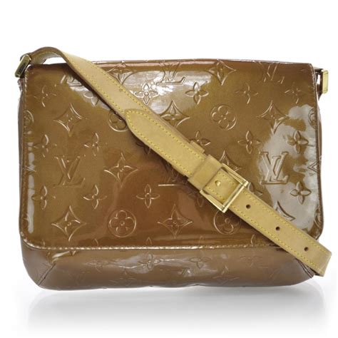 louis vuitton thompson street mustard|LOUIS VUITTON Vernis Thompson Street Bronze .